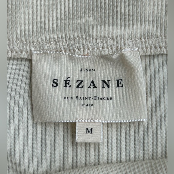 Sezane Cream Off-Shoulder Knit Top - Picture 5 of 9